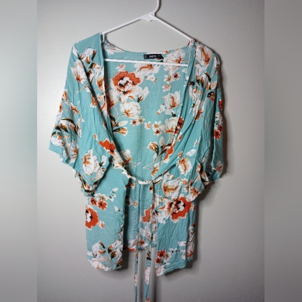 Shein kimono wrap top size small
